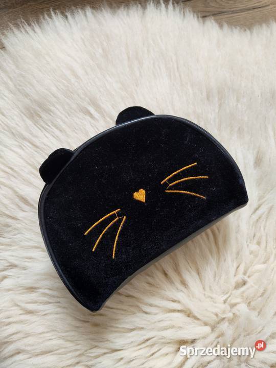Czarna kosmetyczka Esotiq Nowa Kot kotek