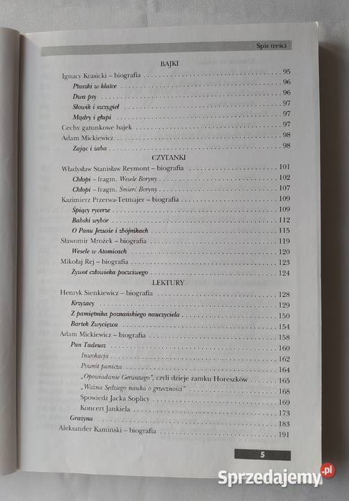 POWTÓRKA Z LITERATURY klasa 1 gimnazjum Hajnówka