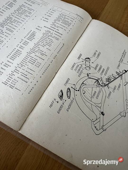 k750 wydanie 1961r oryginalny katalog części