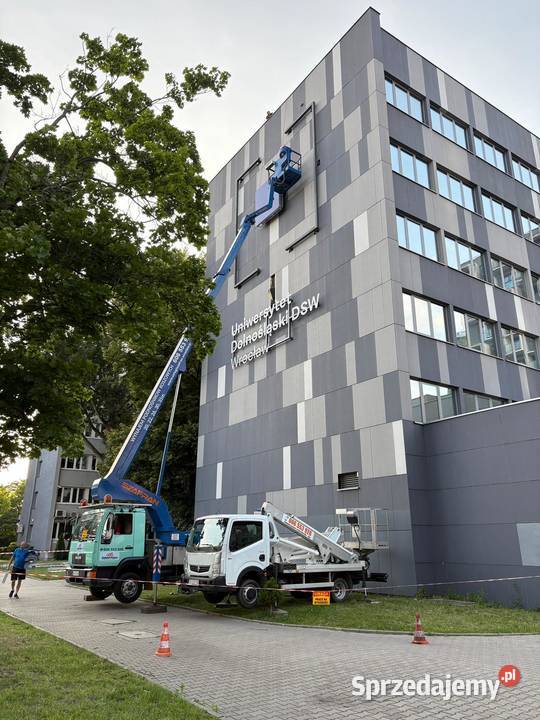 Wynajem Podnośnika Koszowego Wrocław Zwyżki 20m dolnośląskie