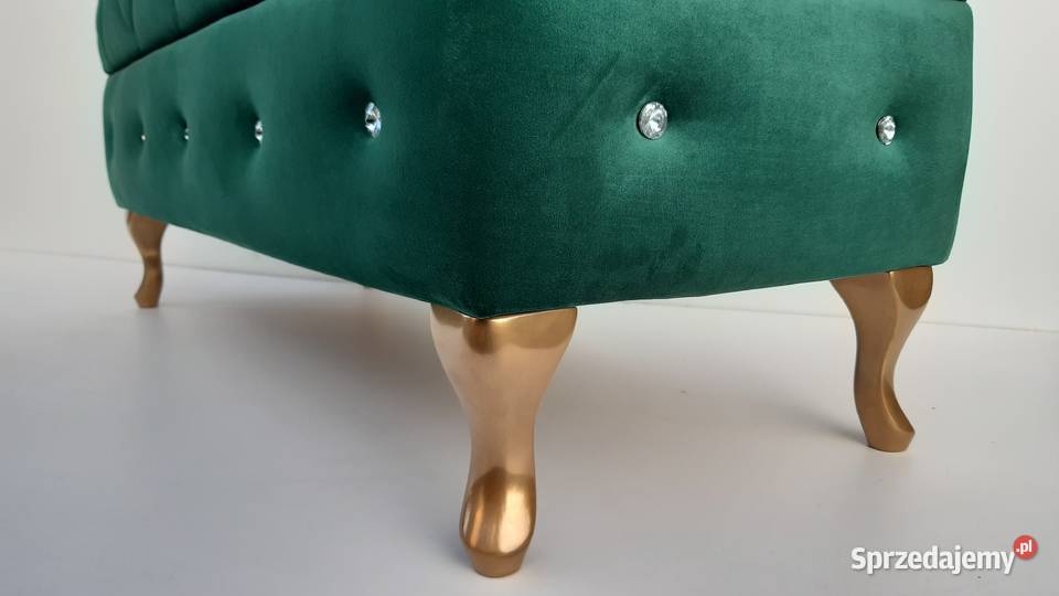 Pufa Ławka SWAROVSKI PIKOWANA CARO wielkopolskie Poznań