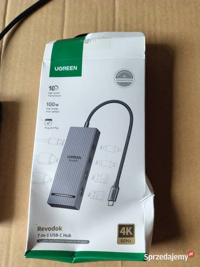 Adapter HUB UGREEN rozdzielacz USBC 7w1 2X HDMI Zawiercie