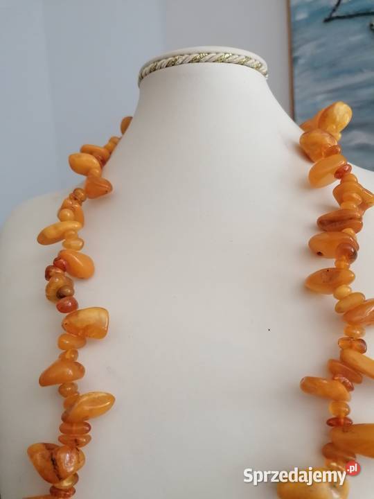 Stary Naszyjnik Bursztyn Bałtycki 106gram Białystok