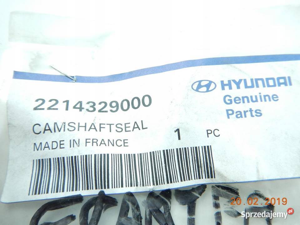 USZCZELNIACZ WAŁKA ROZRZĄDU HYUNDAI 20 Z ASO osobowe