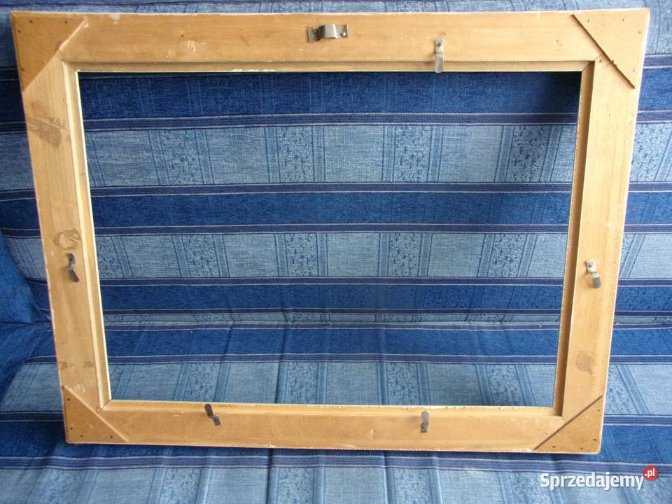 Duża ładna drewniana rama 5070 pochodzi z lat 70 Warszawa