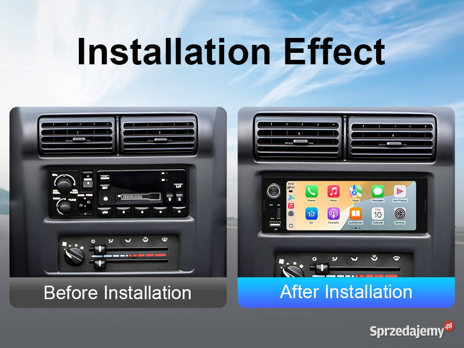 Radio Ainavi 636 IPS 1Din Bezprzewodowy CarPlay Mińsk Mazowiecki sprzedam