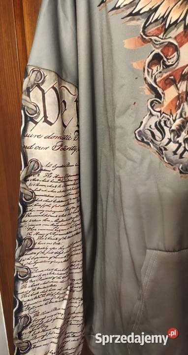 Ogromna nowa bluza lekko ocieplana 5XL oliwkowa Rozmiar 4XL Kraków