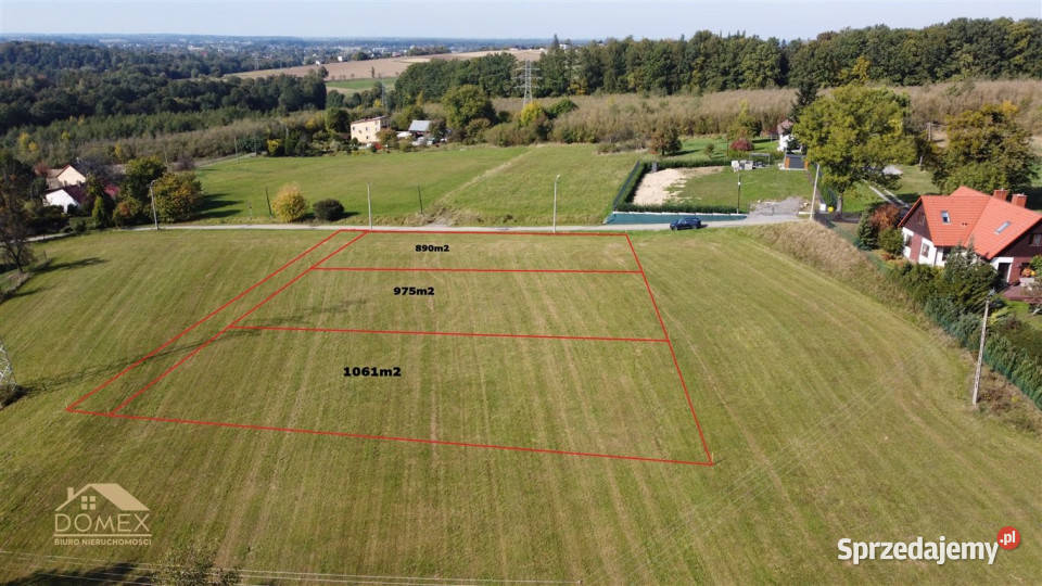Sprzedaż gruntu 890m2 Wilamowice