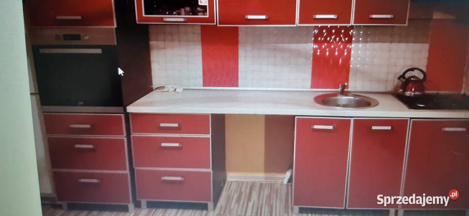 Meble kuchenne kolor bordo Katowice