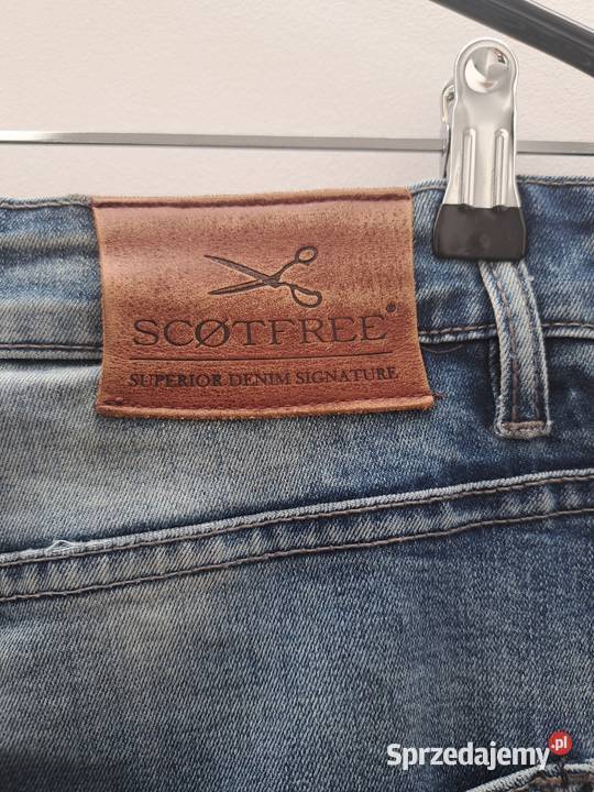 Jeansy Scotfree 3834 męskie denim z przetarciami Rozmiar XL pomorskie Trąbki Wielkie