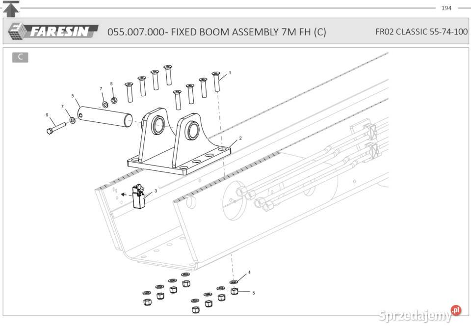 Katalog części Faresin FR02 classic 55 74 100 Pozostałe Zduńska Wola sprzedam