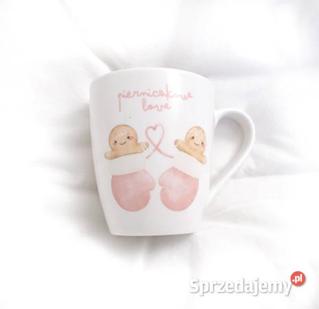 porcelanowy kubek z ciastkiem pierniczkowe love warmińsko-mazurskie Olsztyn