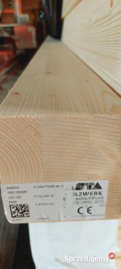 Drewno BSH Si C24 12x12 Konstrukcyjne suche małopolskie Nowy Sącz