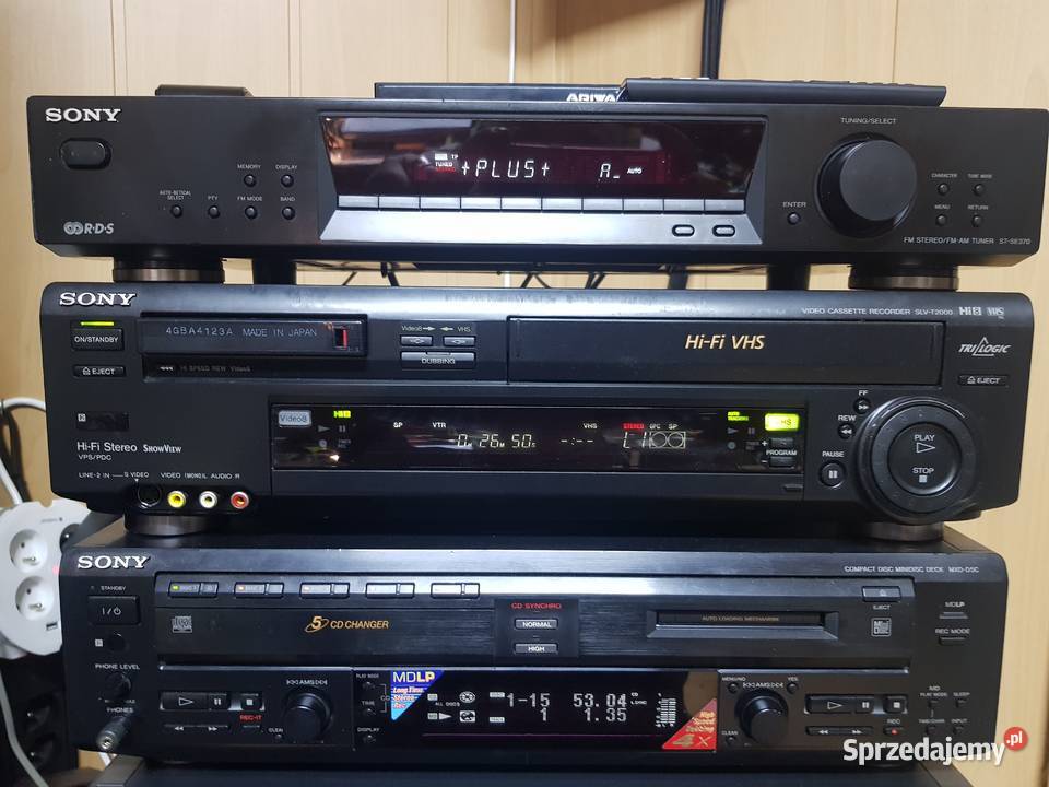 SONY MEGA ZESTAW VHSHi8 VHS KINO DOMOWE Warszawa sprzedam