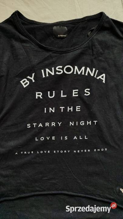 Bluzka czarna Insomnia oversize LXL Gdańsk