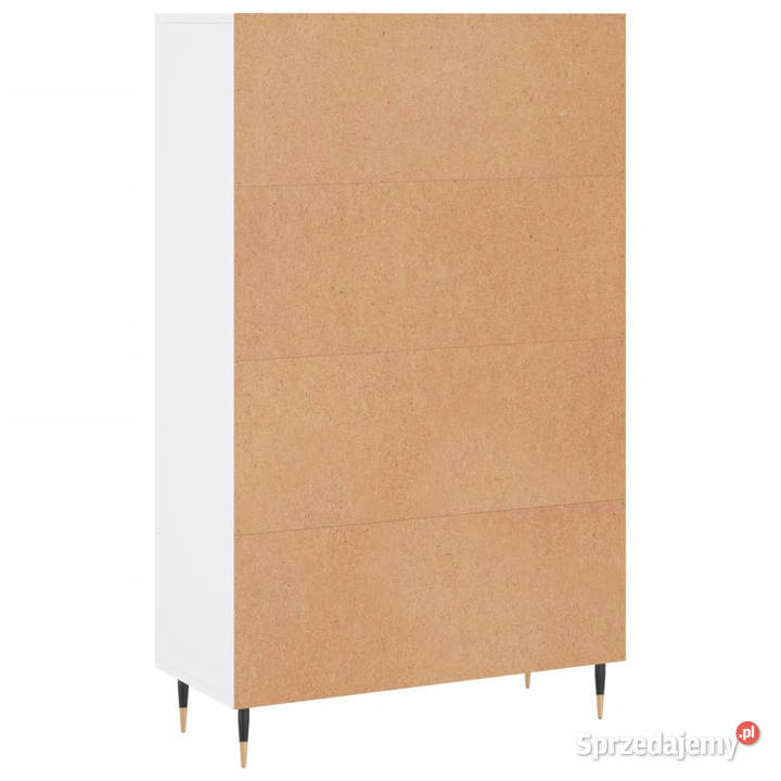 Wysoka szafka biała 695x31x115 materiał Szafki Warszawa