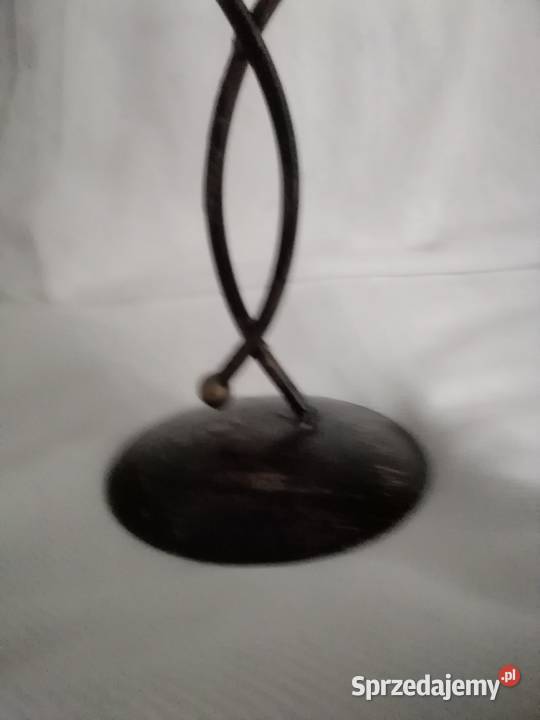 Świecznik metalowy dwuramienny Łódź