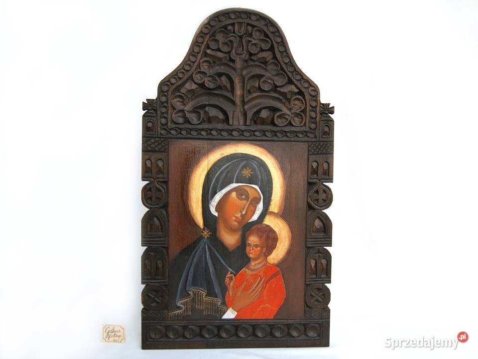 Matka Boża z Dzieciątkiem Jezus ręcznie pisana Lublin