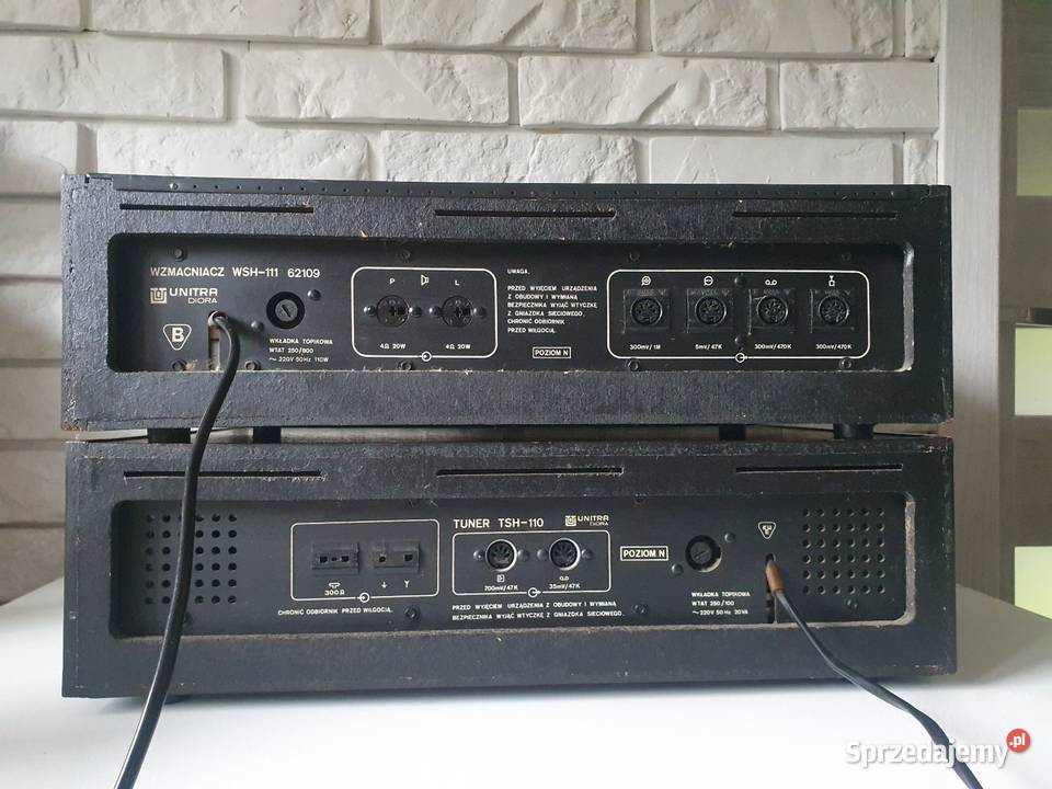 Wzmacniacz tuner stereo WSH111 TSH111 UNITRA Wieże i miniwieże pomorskie Solnica sprzedam