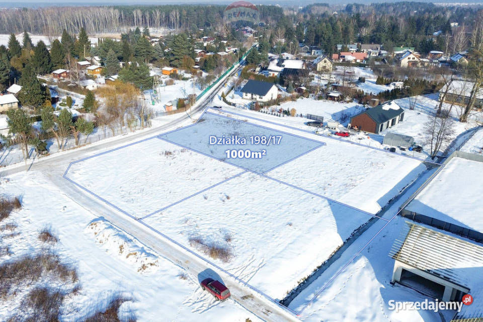 Działka 1000 m MPZP Kajetany gm Nadarzyn mazowieckie