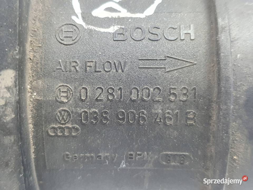VW Golf V 19 TDI PRZEPŁYWOMIERZ POWIETRZA Janów