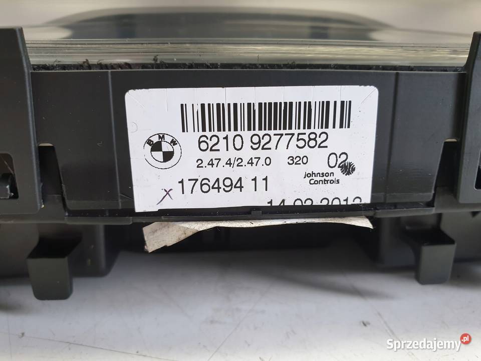 BMW F30 F31 20 D LICZNIK ZEGARY 9277582 oryginał Wyposażenie wnętrza lubelskie Rudka