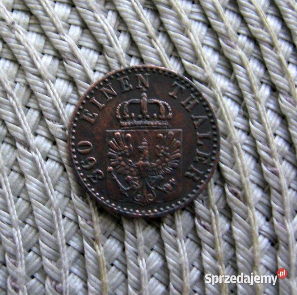 Prusy 1 Pfennig 1862r Kalisz