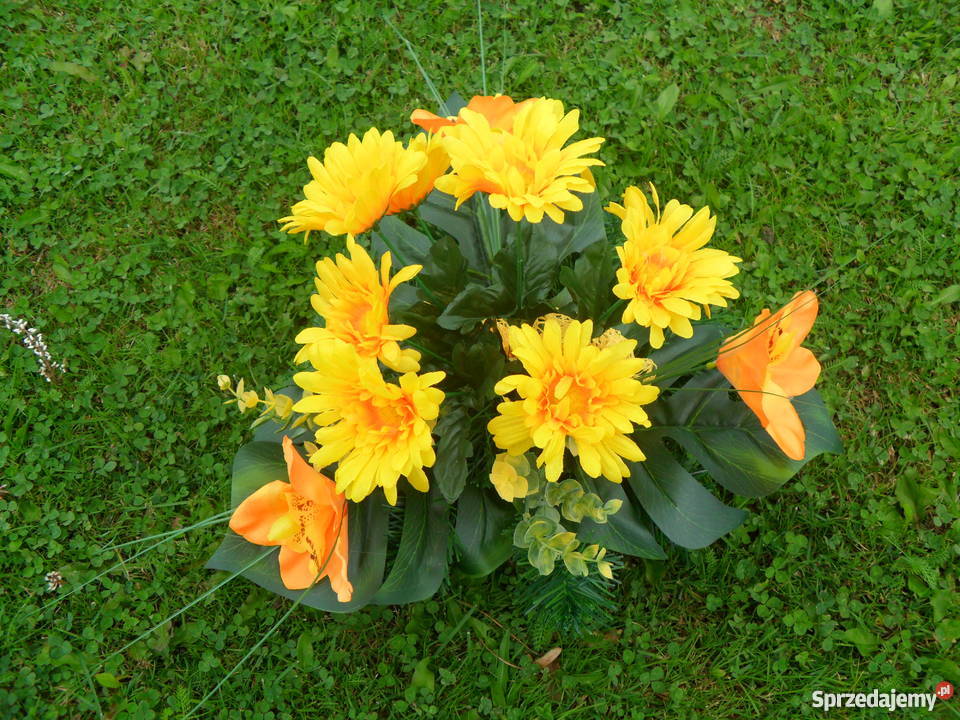 Stroiki sztuczne wiązanki kompozycje na grób