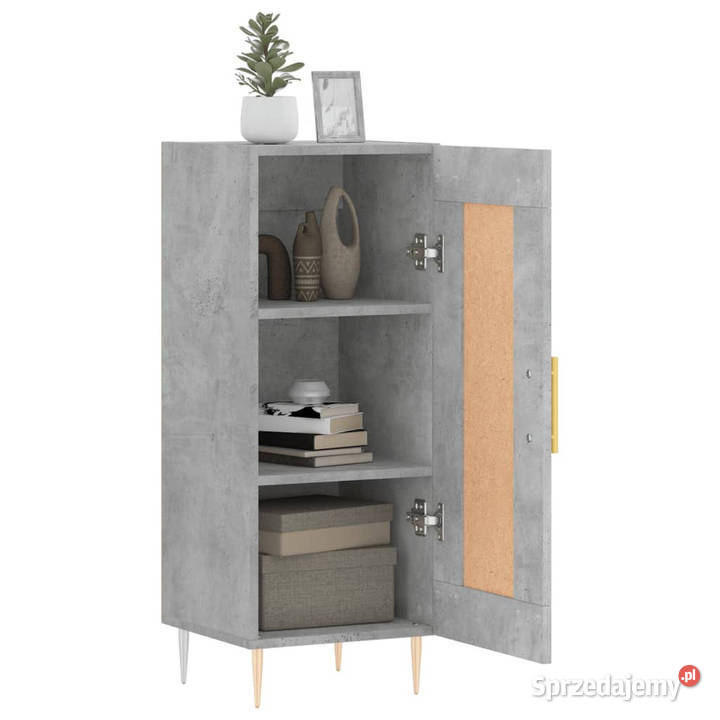 Szafka szarość betonu 345x34x90 materiał mazowieckie Warszawa