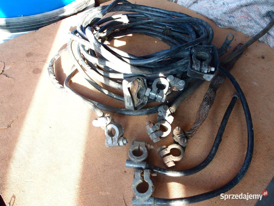 Przewód kabel plus minus do akumulatora klemy akumulatory łódzkie