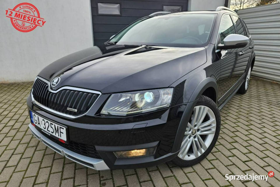 koda Octavia SCOUT 20 TDI 150 4x4 LED kamera nieuszkodzony Gdynia