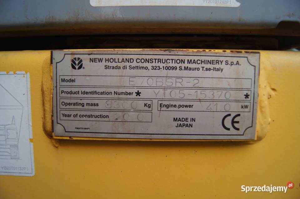 Koparka gąsienicowa HOLLAND E 70 Klimatyzacja Motoryzacja Olszyna