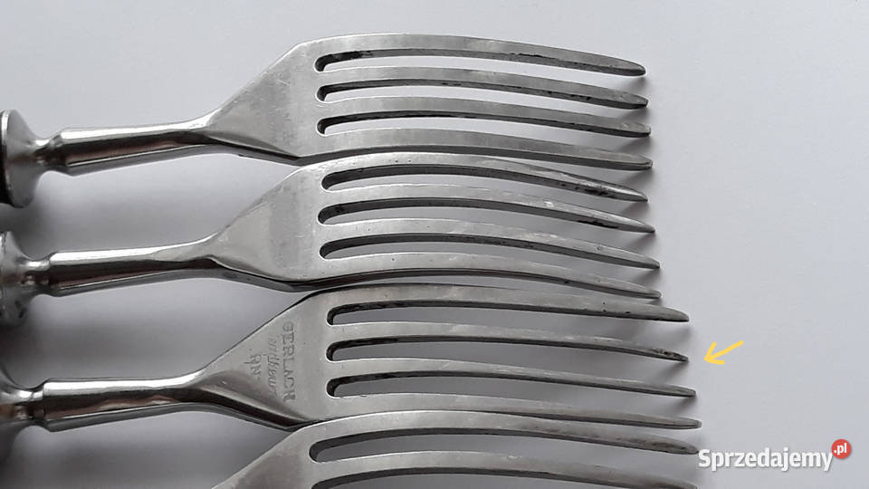 Widelce obiadowe 5 BAKELIT sztućce PRL