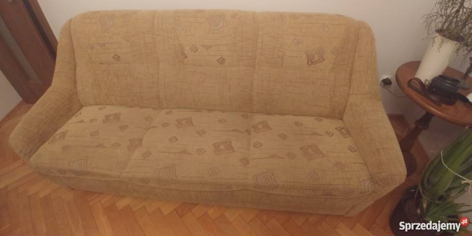 Tapczan kanapa rozkładana tkanina Leszno