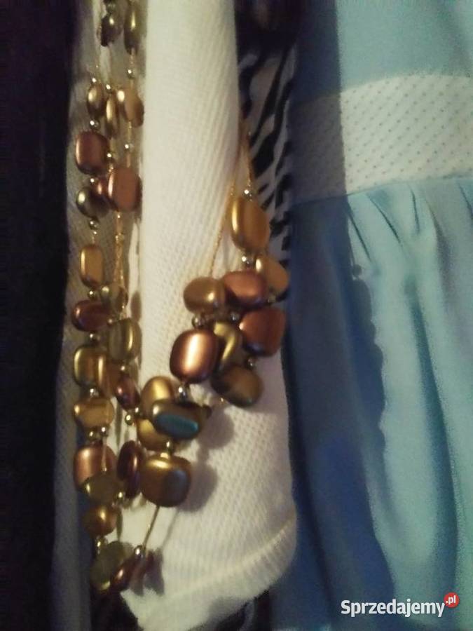 korale w kolorze złota sprzedam