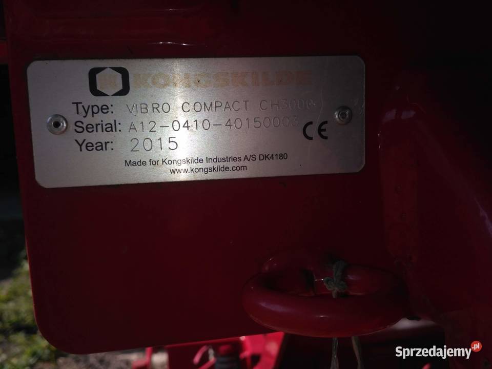 Agregat uprawowy brona Kongskilde Vibro Compact Babimost sprzedam