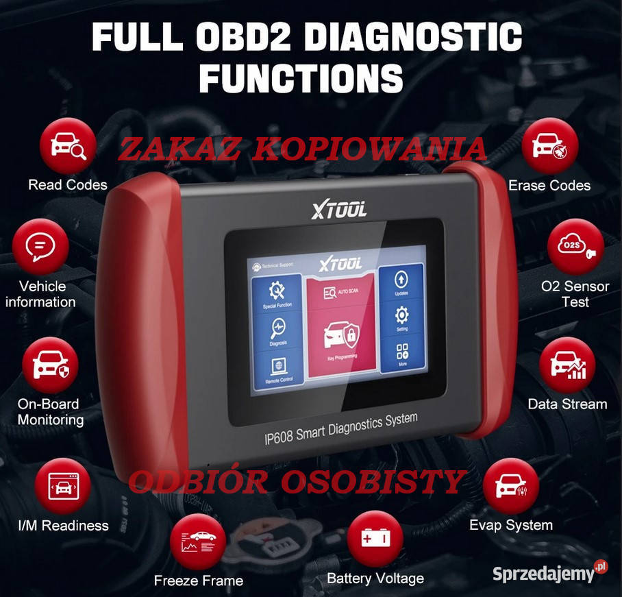 SKANER DIAGNOSTYCZNY XTOOL IP608 FULL SYSTEM dolnośląskie Oleśnica