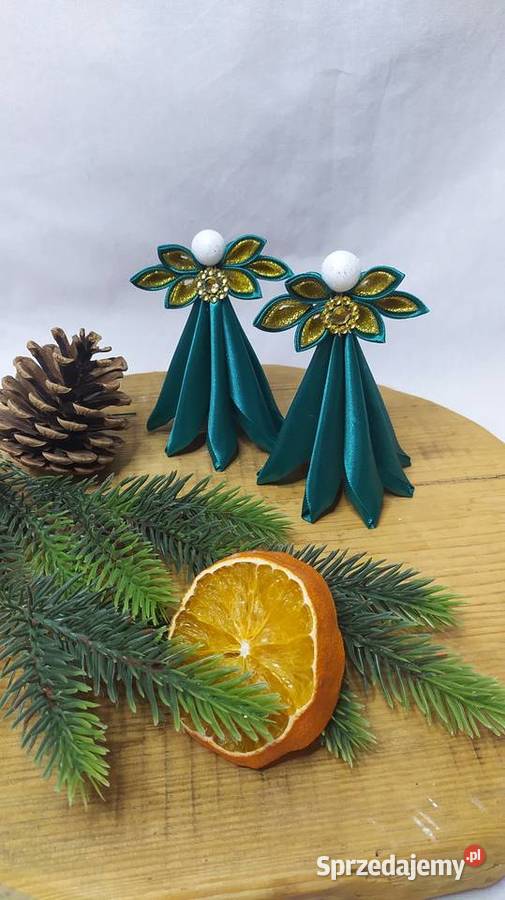 Aniołki z wstążki ręcznie robione prezent Sędziszów Małopolski
