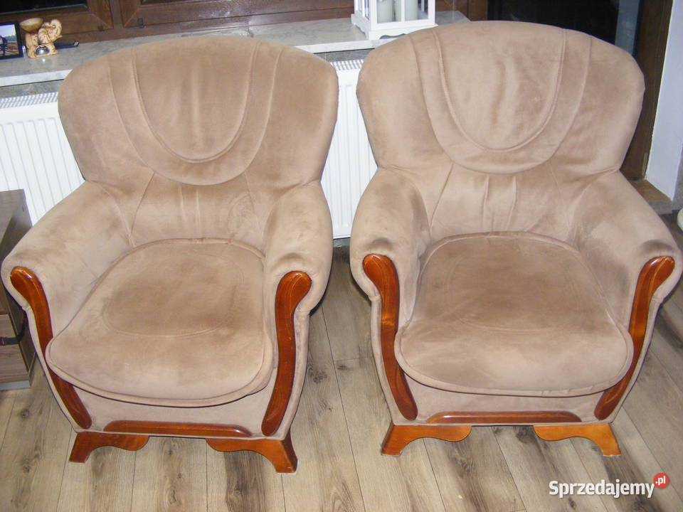 2 fotele pufa ładne
