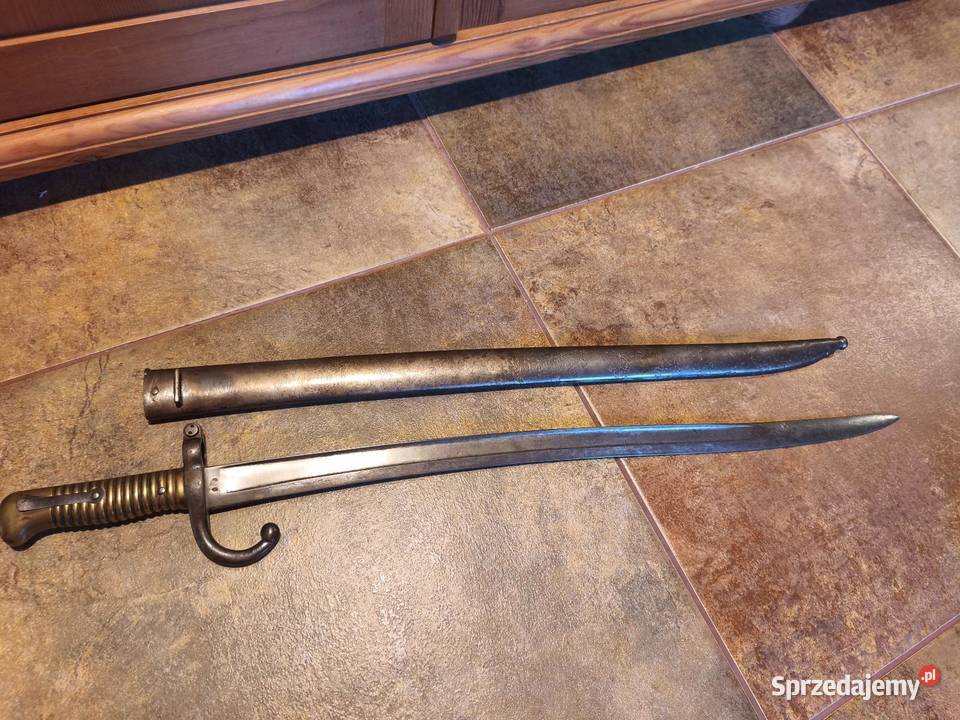 Bagnet bagnet CHASSEPOT M1866 MUTZIG kwiecień Militaria Cieszyn sprzedam