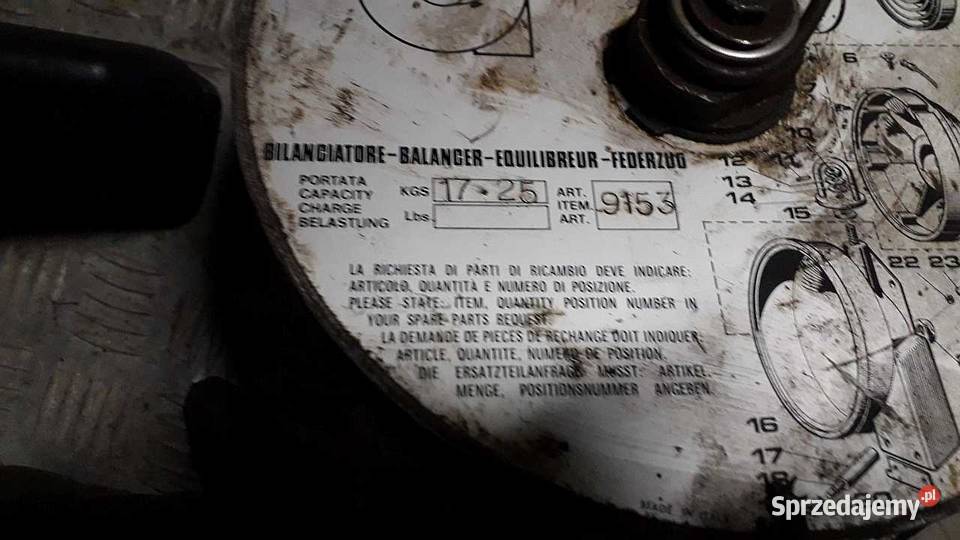 Odciążnik balanser sprężynowy Biznes i Przemysł Pruszcz Gdański