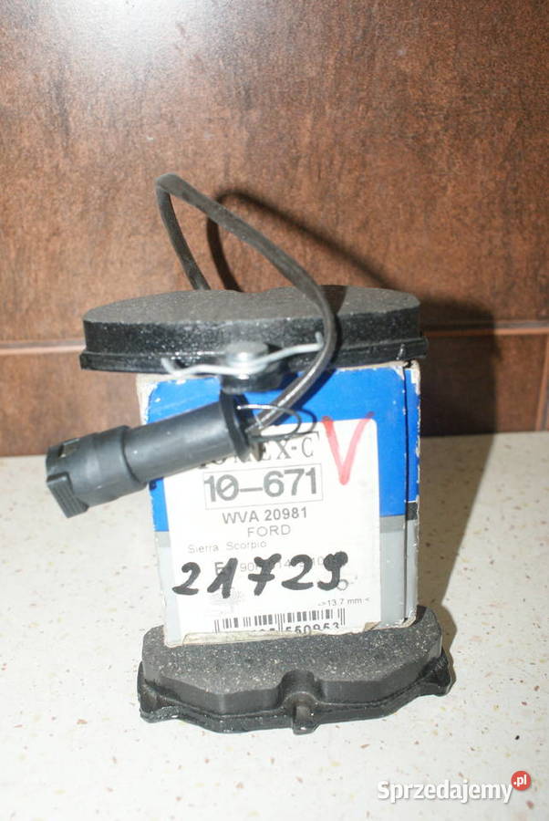 10671 TOMEX brakes KLOCKI HAMULC FORD SCORPIO osobowe Białobrzegi