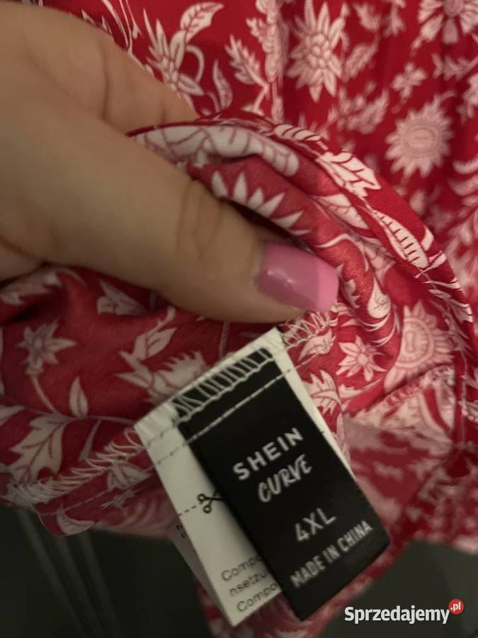 Shein Curve sukienka rozkloszowana modny wzór Rozkloszowana Choszczno sprzedam