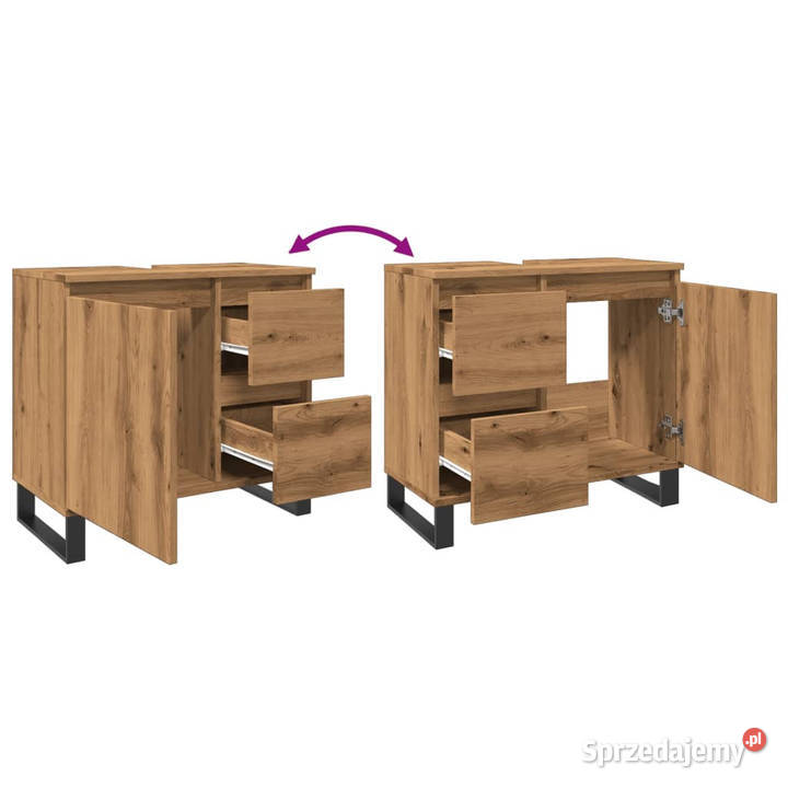 Szafka pod umywalkę dąb artisan 65x33x60 Warszawa sprzedam