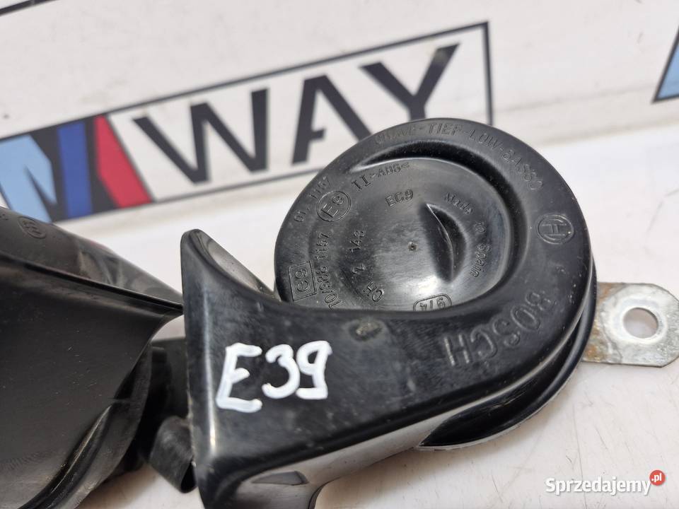 BMW E39 KLAKSON SYRENA SYGNAŁ ALARMU KOMPLET Czujniki zużycia klocków