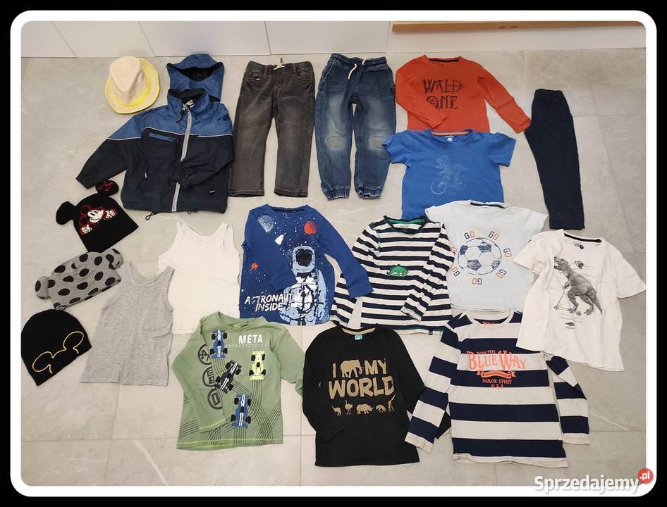 Zestaw ubrań chłopięcych około 110 i 116 Płock