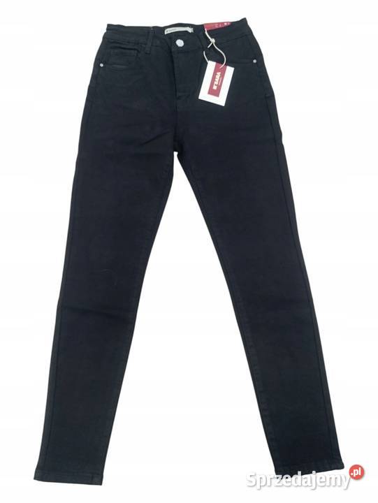 MSARA SPODNIE JEANS PUSH UP WYSOKI STAN 34 pas czarny sprzedam