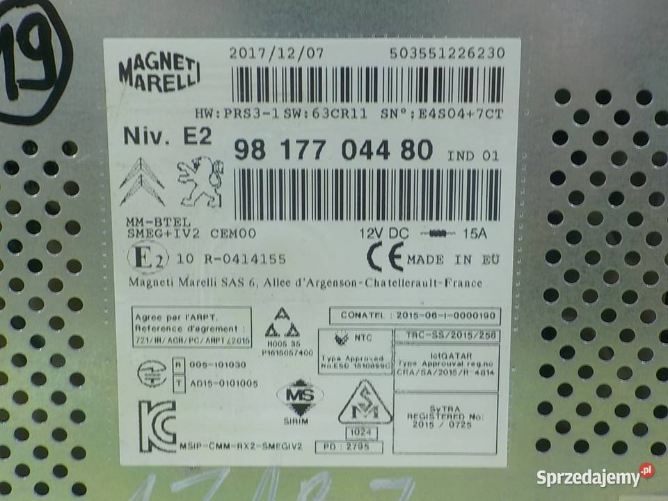 BERLINGO PARTNER II III LIFT I 16 BHDI 18r Radioodtwarzacze Suków