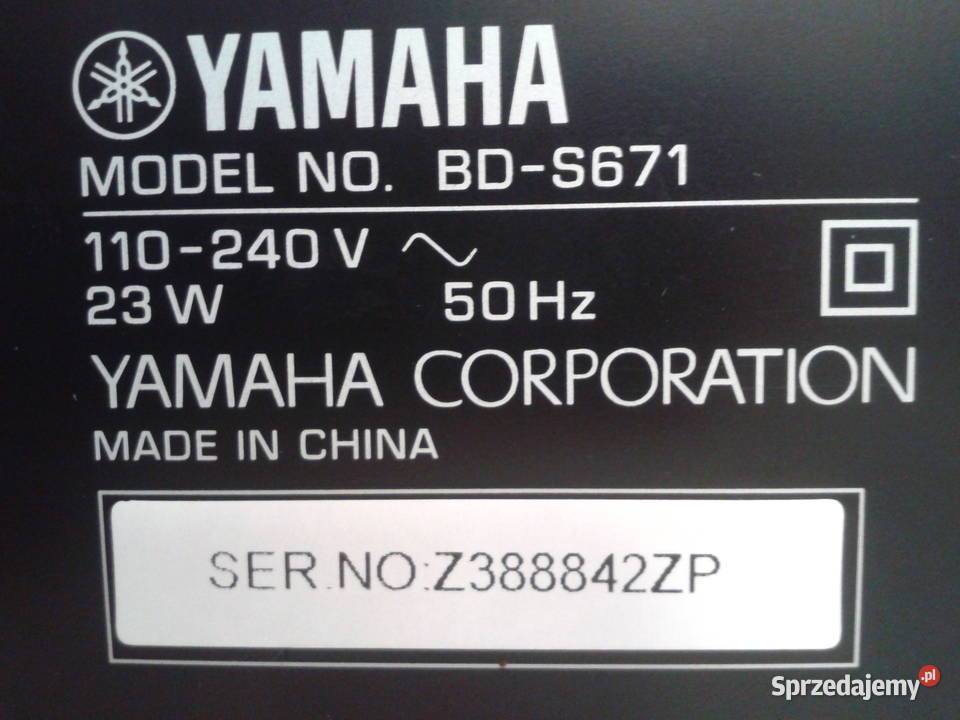 Odtwarzacz Bluray YAMAHA BDS671 DVD i Blu-ray lubelskie Puławy