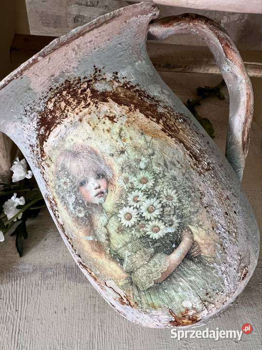Ręcznie malowany dzbanek śląskie
